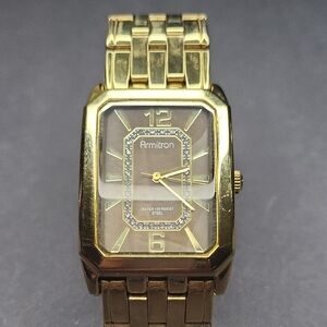 Armitron Gold Rectangular Watch